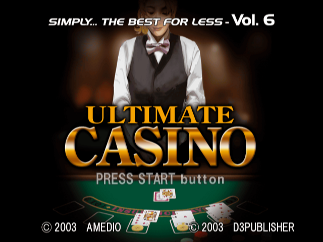 Ultimate Casino — Title screen