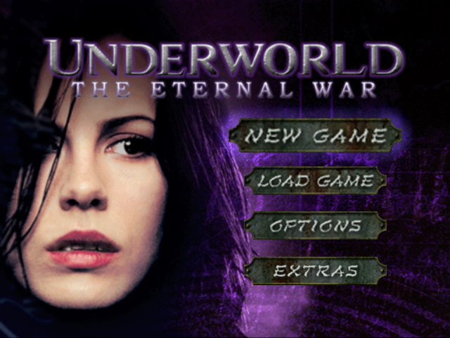 Underworld : The Eternal War — Title screen