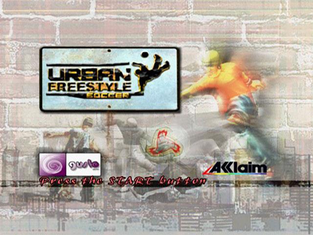 Urban Freestyle Soccer — Title screen