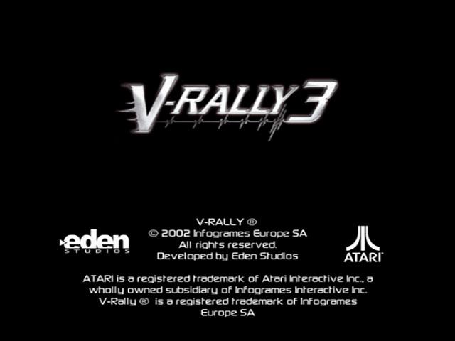 V-Rally 3 — Title screen