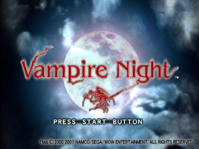 Vampire Night — Title screen