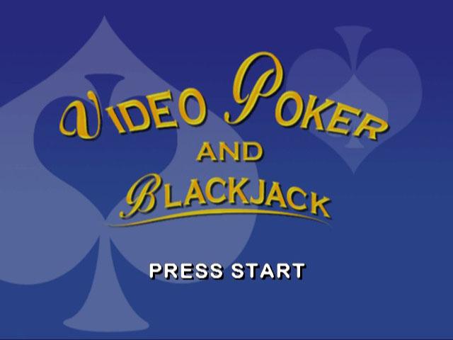 Video Poker & Blackjack — Title screen