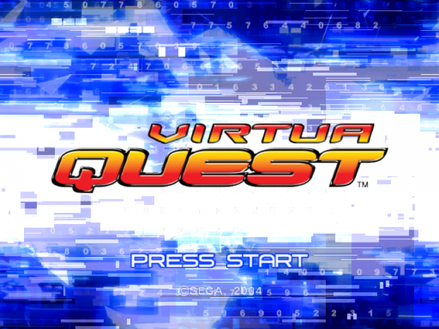 Virtua Quest — Title screen
