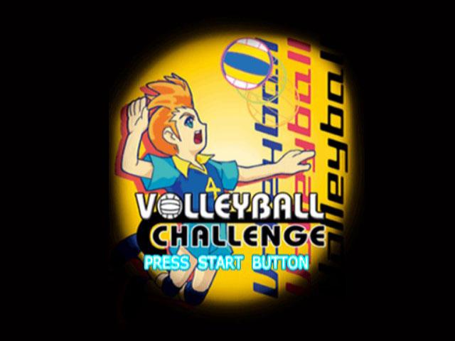 Volleyball Challenge — Title screen