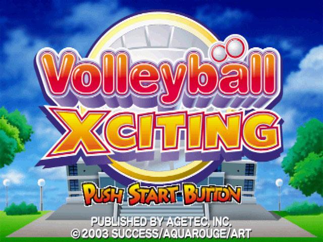 Volleyball Xciting — Title screen