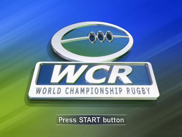 WCR : World Championship Rugby — Title screen