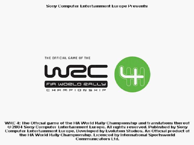 WRC 4 : FIA World Rally Championship — Title screen