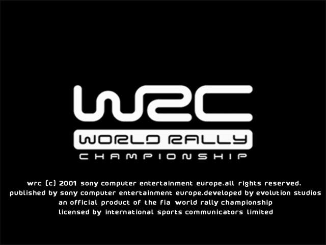 WRC : World Rally Championship — Title screen