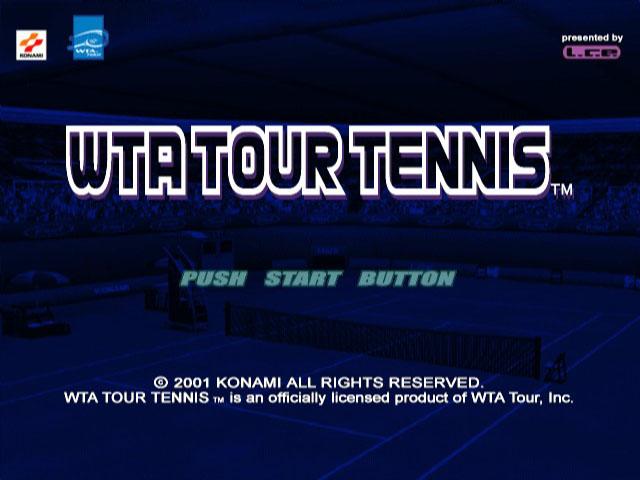 WTA Tour Tennis — Title screen