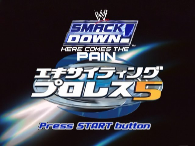 WWE SmackDown! Here Comes the Pain — Title screen