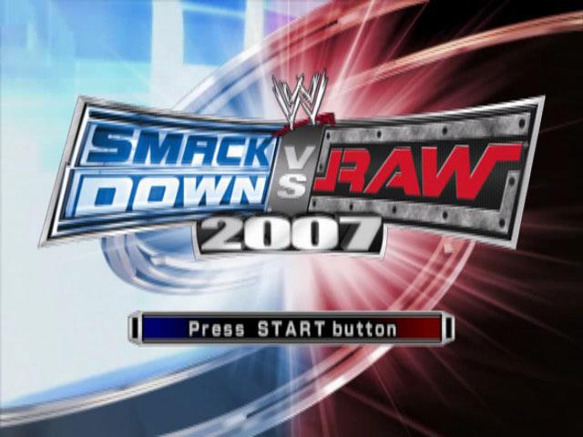 WWE SmackDown vs. Raw 2007 — Title screen