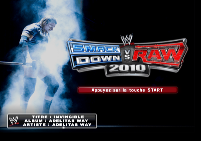 WWE SmackDown vs. Raw 2010 — Title screen