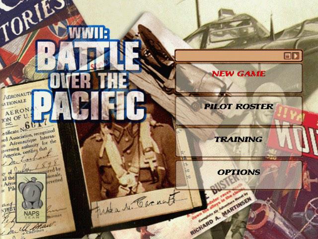 WWII : Battle over the Pacific — Title screen
