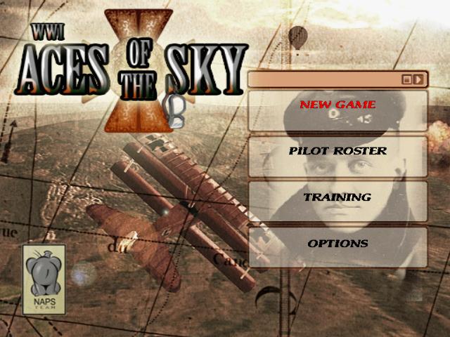 WWI : Aces of the Sky — Title screen