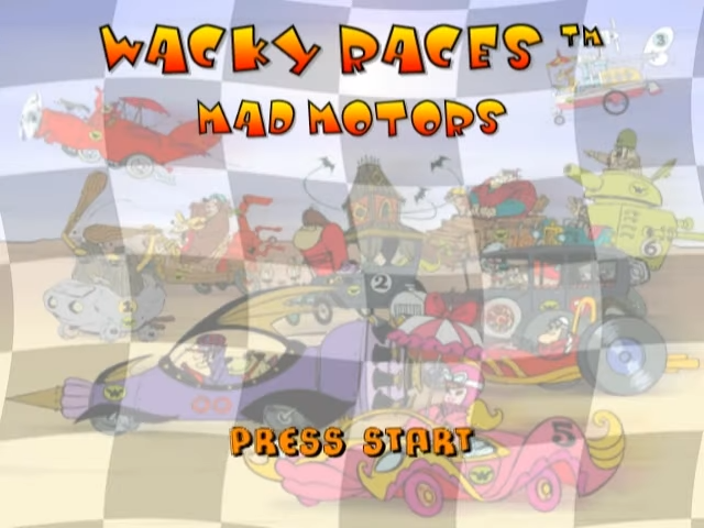 Wacky Races : Mad Motors — Title screen