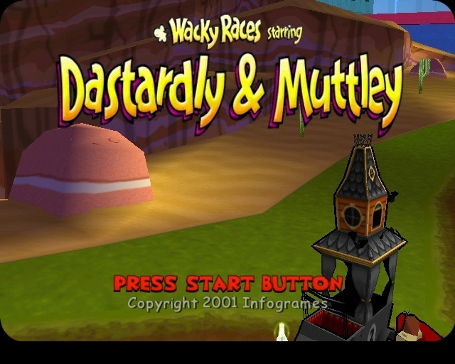 Wacky Races Starring Dastardly & Muttley — Title screen