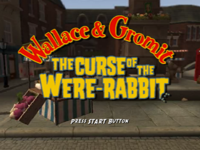 Wallace & Gromit : The Curse of the Were-Rabbit — Title screen