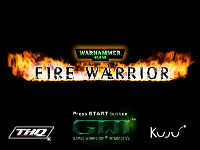 Warhammer 40,000 : Fire Warrior — Title screen