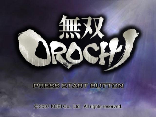 Warriors Orochi — Title screen