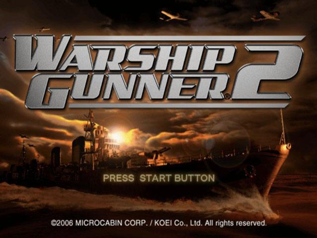 Warship Gunner 2 — Title screen