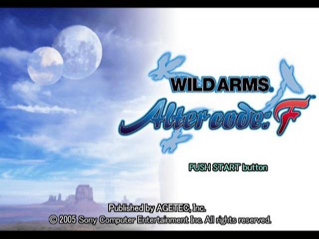 Wild Arms : Alter Code, F — Title screen