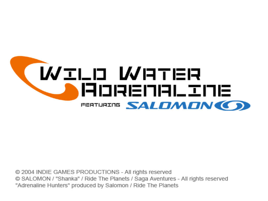 Wild Water Adrenaline featuring Salomon — Title screen