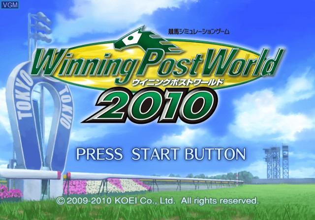 Winning Post World 2010 — Title screen