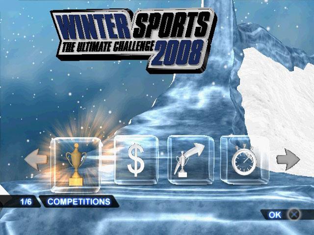 Winter Sports 2008 : The Ultimate Challenge — Title screen