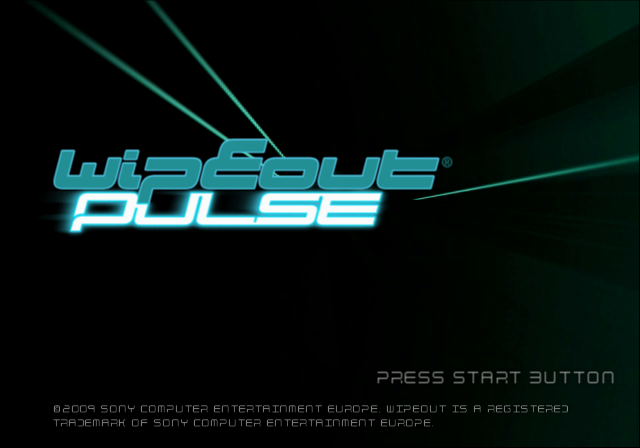 WipEout Pulse — Title screen