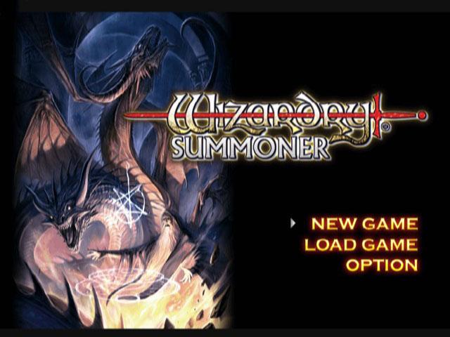 Wizardry Summoner — Title screen
