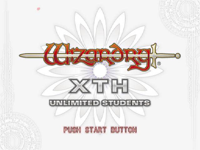Wizardry Xth : Zensen no Gakufu — Title screen