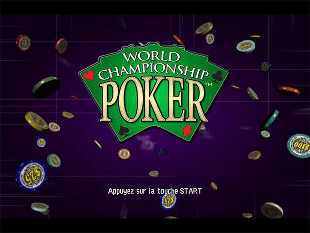 World Championship Poker — Title screen