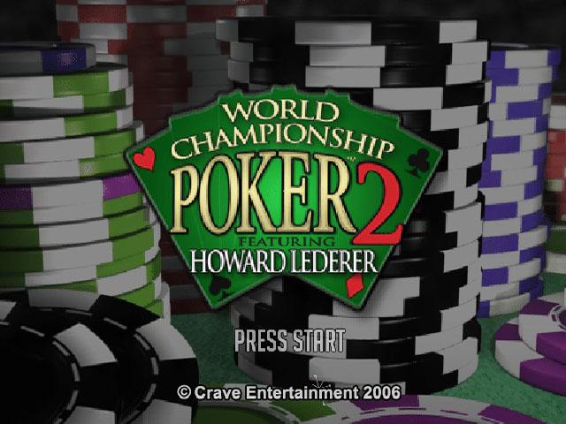 World Championship Poker 2 featuring Howard Lederer — Title screen