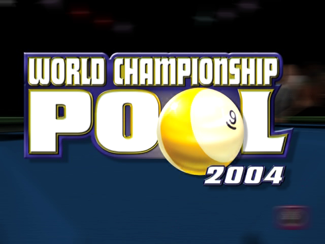 World Championship Pool 2004 — Title screen