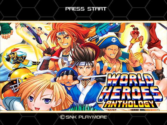 World Heroes Anthology — Title screen