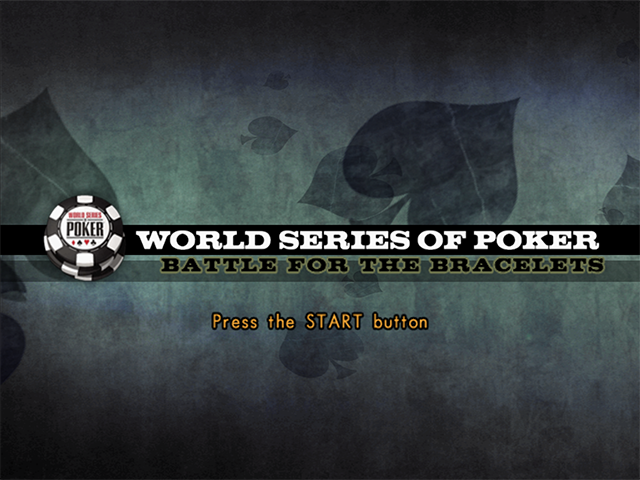 World Series of Poker 2008 : Battle for the Bracelets — Title screen