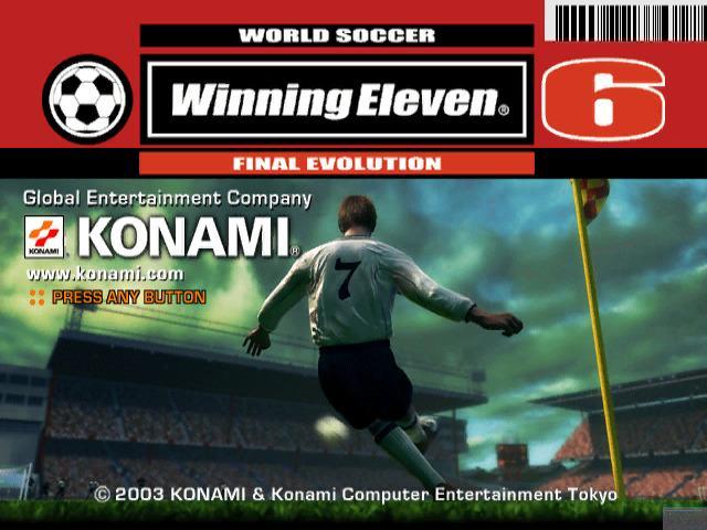 World Soccer Winning Eleven 6 Final Evolution — Title screen
