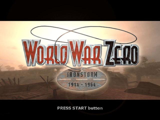 World War Zero : IronStorm — Title screen