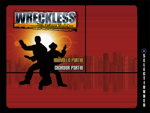 Wreckless : The Yakuza Missions — Title screen