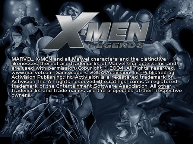 X-Men Legends — Title screen