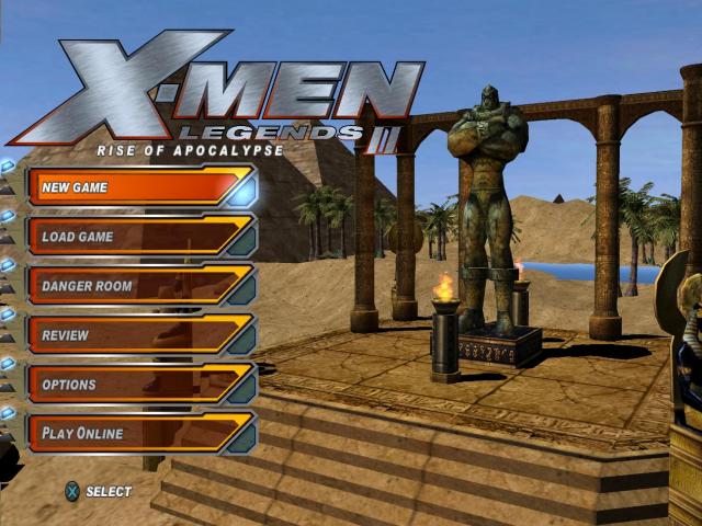 X-Men Legends II : Rise of Apocalypse — Title screen
