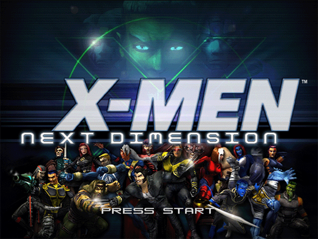 X-Men : Next Dimension — Title screen