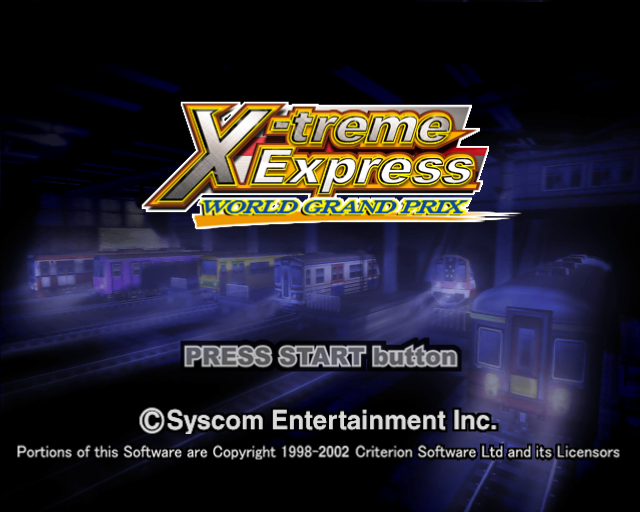 X-treme Express : World Grand Prix — Title screen