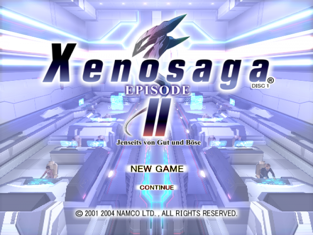 Xenosaga Episode II : Jenseits von Gut und Boese — Title screen