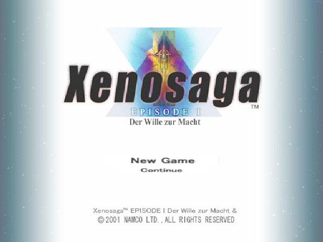 Xenosaga Episode I : Der Wille zur Macht — Title screen