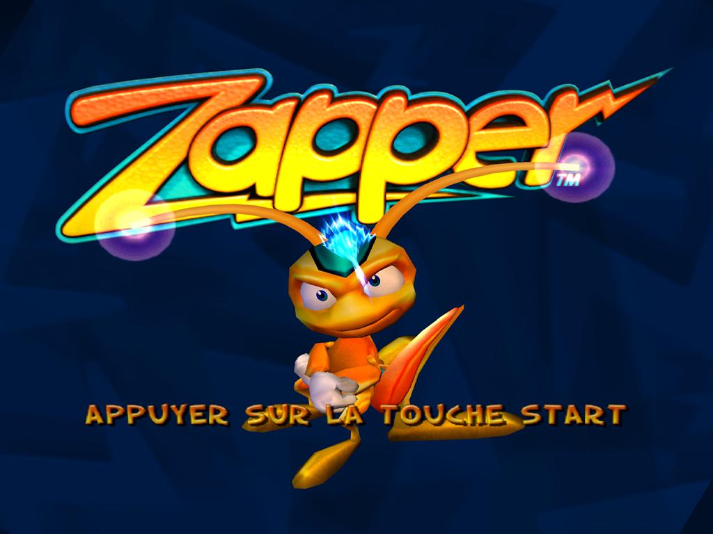 Zapper : One Wicked Cricket — Title screen