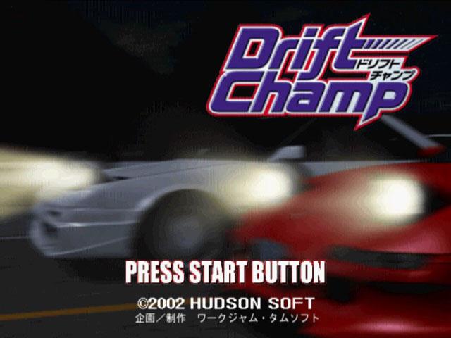 Zero 4 Champ Series : Drift Champ — Title screen
