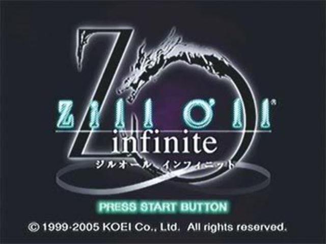 Zill O'll Infinite — Title screen