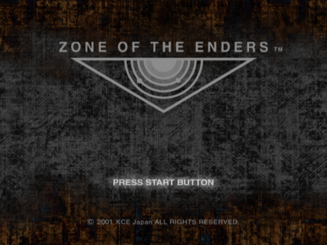 Zone of the Enders — Title screen