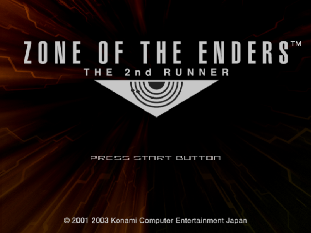 Zone of the Enders : The 2nd Runner — Title screen